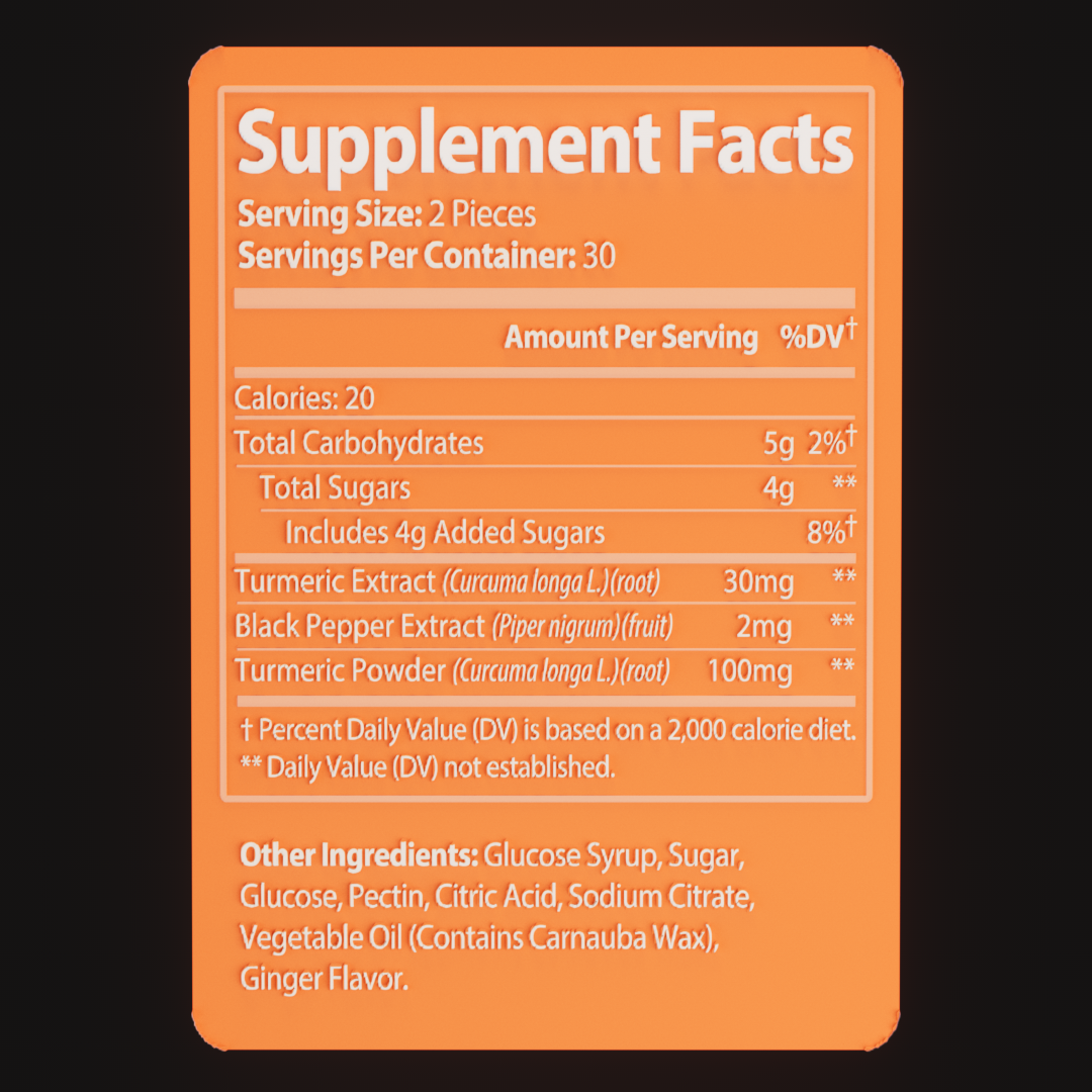 GOLDEN GAINS – Turmeric Recovery Gummies
