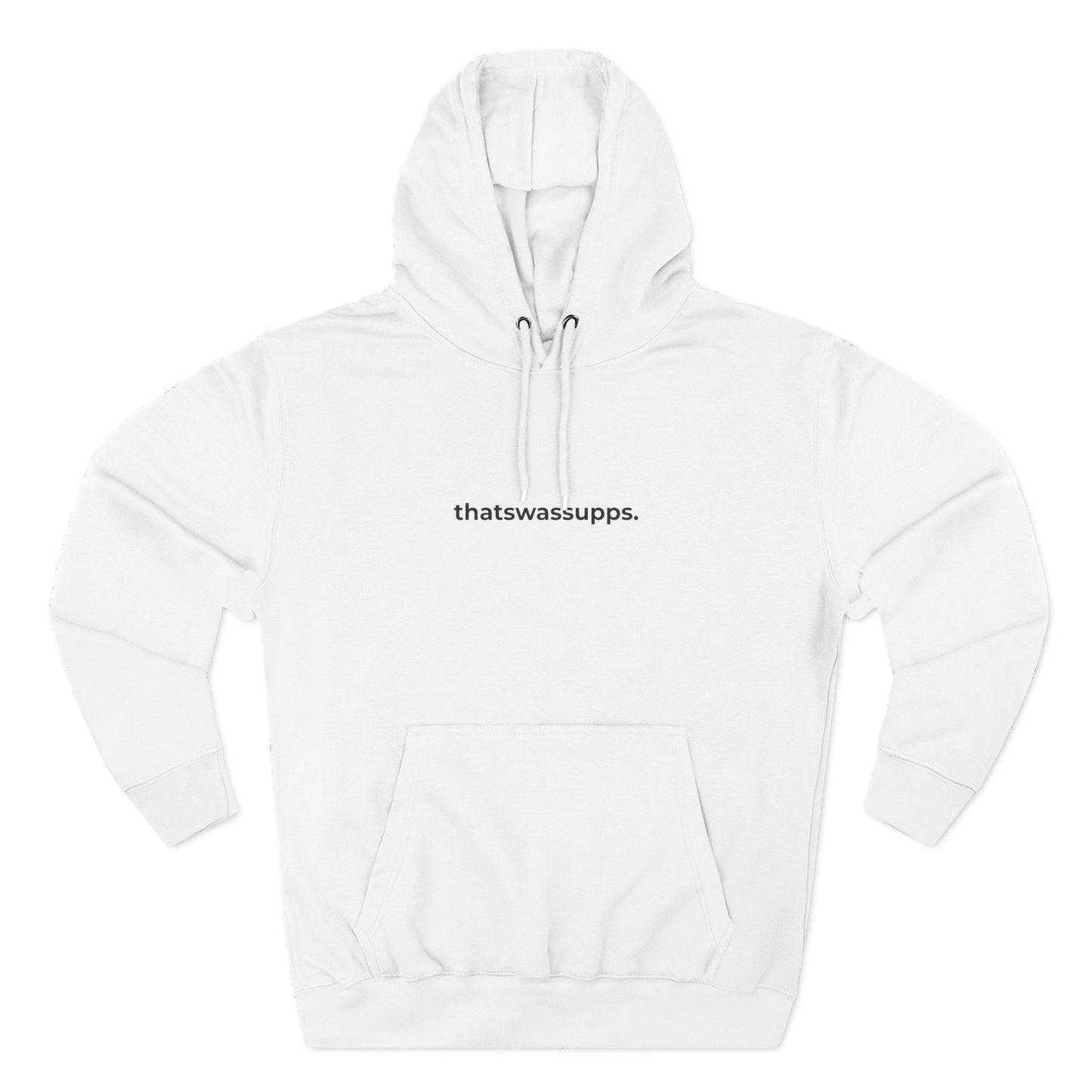 Pretty dope three-panel fleece hoodie.
